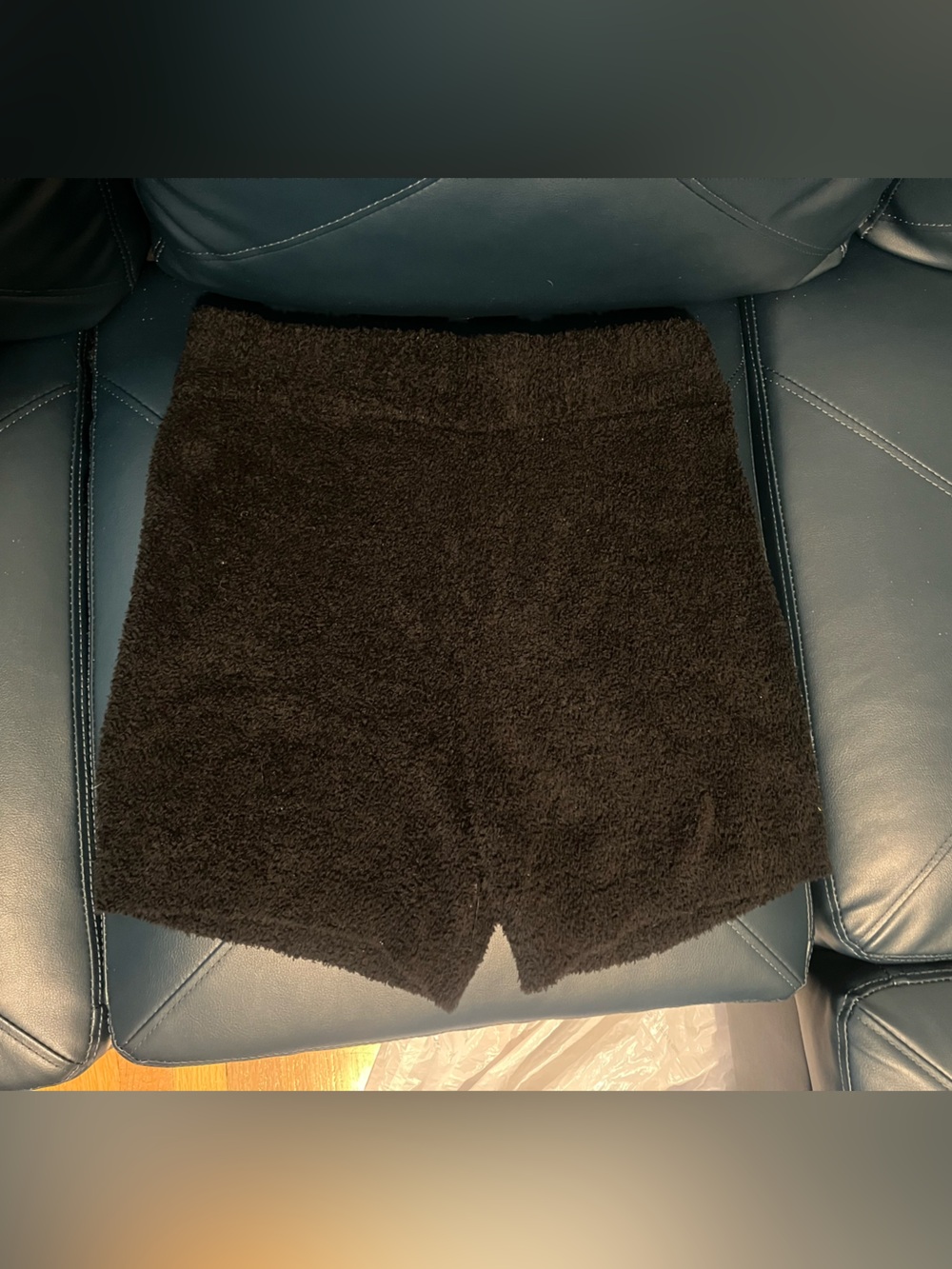 stars above Black Plush Fuzzy Skirt